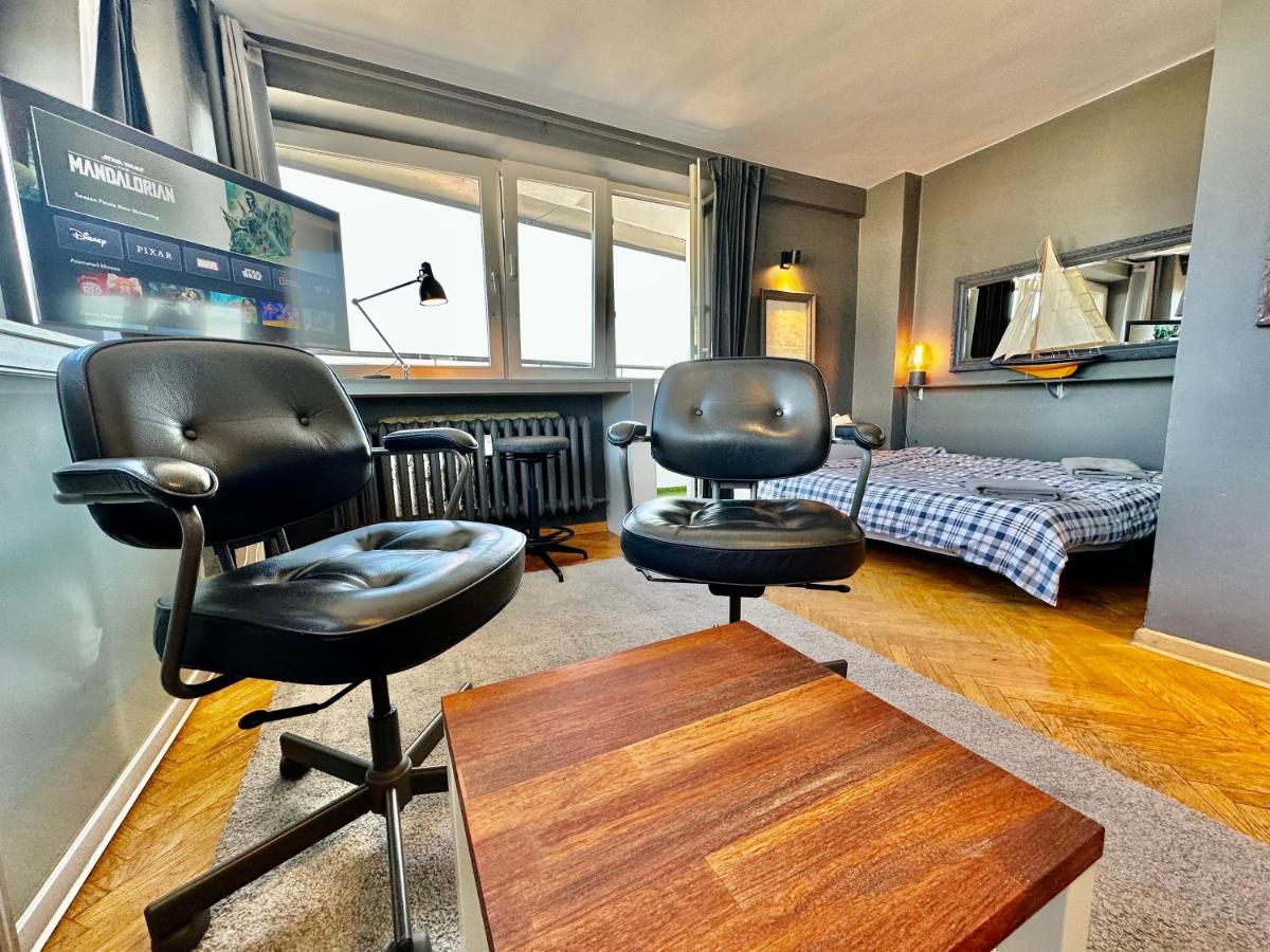 Super Apartament Grey Centrum 2X Metro Fast Wifi 300 Mbs Netflix Appletv Smarttv Spotify Panorama Miasta Варшава Екстер'єр фото
