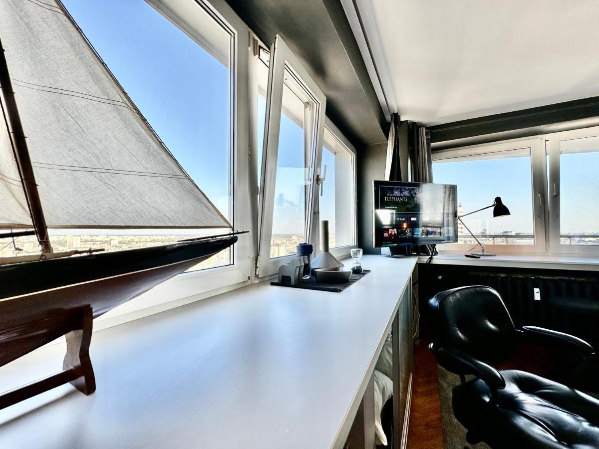Super Apartament Grey Centrum 2X Metro Fast Wifi 300 Mbs Netflix Appletv Smarttv Spotify Panorama Miasta Варшава Екстер'єр фото