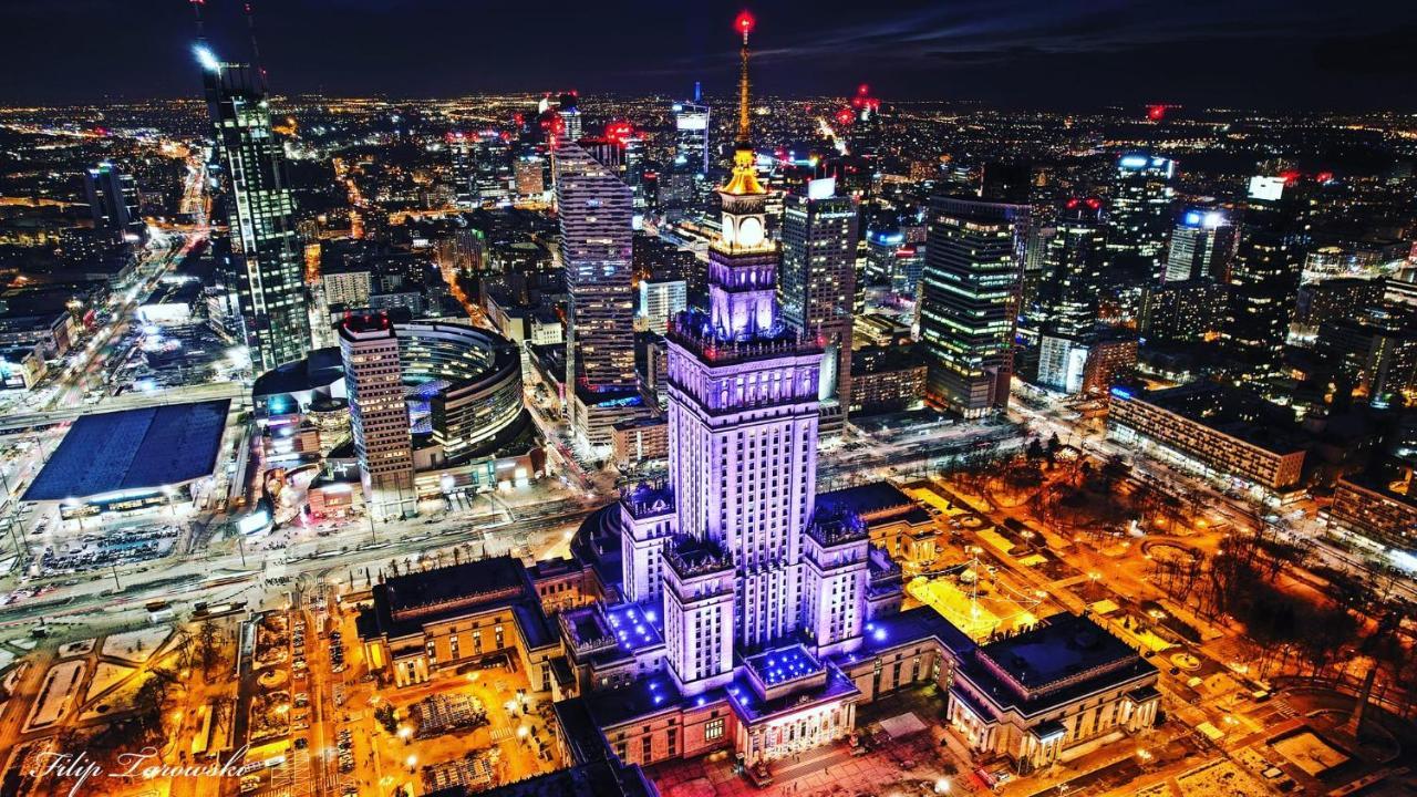 Super Apartament Grey Centrum 2X Metro Fast Wifi 300 Mbs Netflix Appletv Smarttv Spotify Panorama Miasta Варшава Екстер'єр фото
