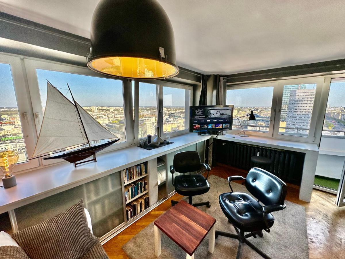 Super Apartament Grey Centrum 2X Metro Fast Wifi 300 Mbs Netflix Appletv Smarttv Spotify Panorama Miasta Варшава Екстер'єр фото
