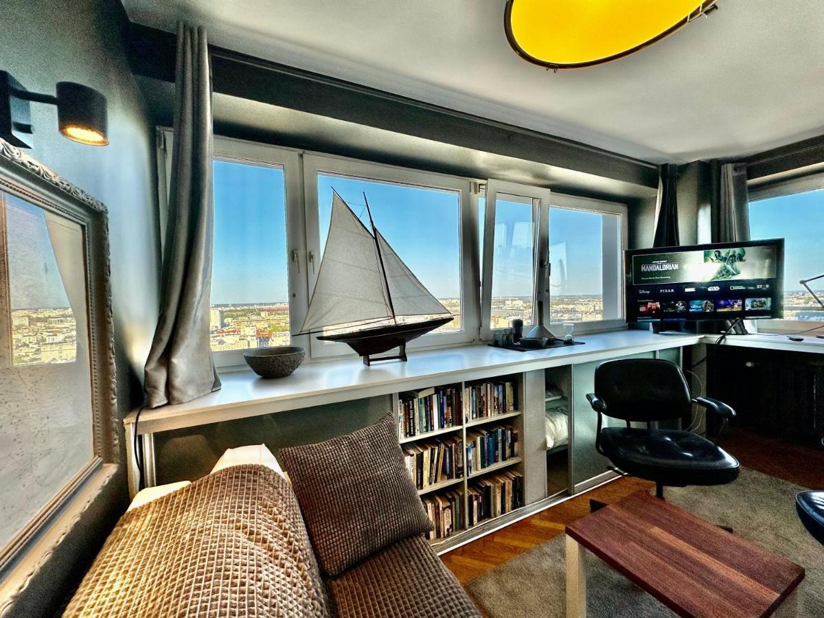 Super Apartament Grey Centrum 2X Metro Fast Wifi 300 Mbs Netflix Appletv Smarttv Spotify Panorama Miasta Варшава Екстер'єр фото