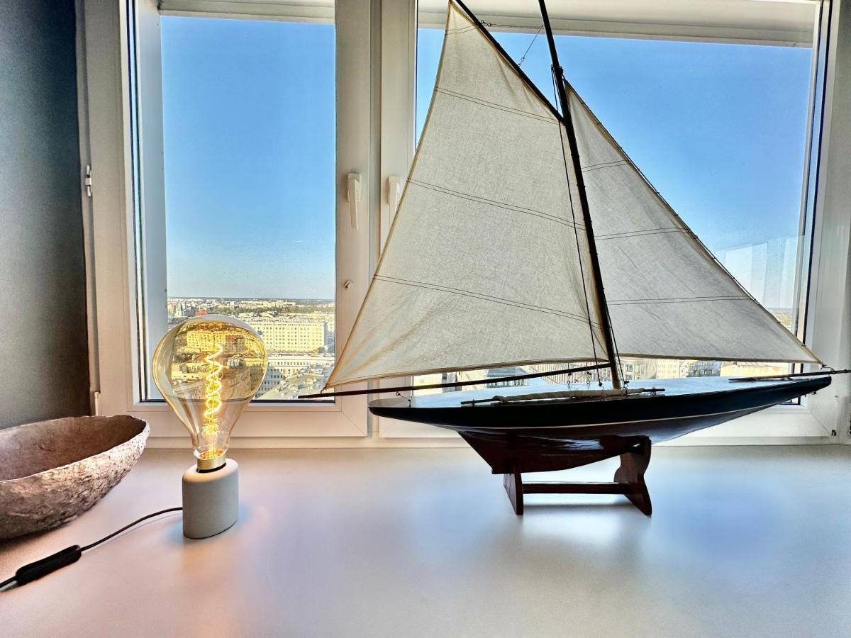 Super Apartament Grey Centrum 2X Metro Fast Wifi 300 Mbs Netflix Appletv Smarttv Spotify Panorama Miasta Варшава Екстер'єр фото